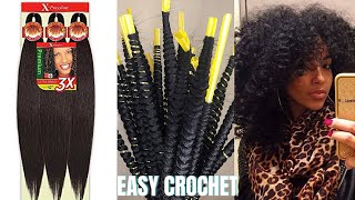 🍁🍂DIY Xpression crochet Hair How to Crochet🌟 [upl. by Wemolohtrab]