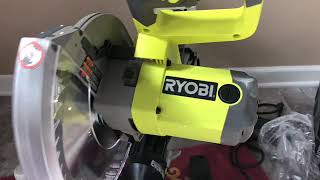 HOW TO USE RYOBI SLIDING MITER SAW [upl. by Ainslie]