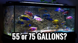 Which African Cichlids for a 55 and 75 Gallon Aquarium [upl. by Edrahs]