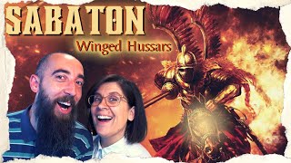 Sabaton  Winged Hussars REACTION with my wife [upl. by Llewxam]