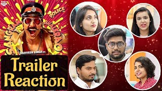 Simmba Trailer Reaction Ranveer  Sara Ali Rohit Shetty [upl. by Lear416]