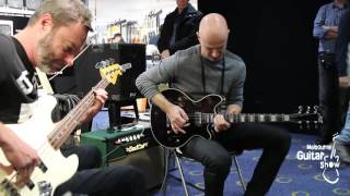 SIMON HOSFORD amp CHRIS BEKKER JAM  Melbourne Guitar Show 2016 [upl. by Anirdua]