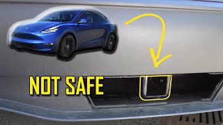 Aftermarket Hitch Install on the Tesla Model Y [upl. by Gader]