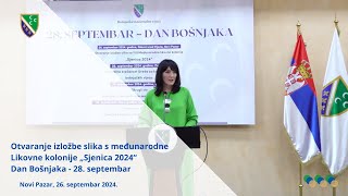 Otvaranje izložbe slika sa likovne kolonije quotSjenica 2024quot [upl. by Hafinah]