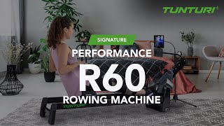 Tunturi Performance R60 Rowing Machine EN  Tunturi Fitness [upl. by Dent]