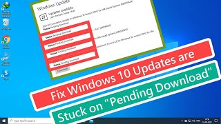 Fix Windows 10 Updates are Stuck on quotPending Downloadquot [upl. by Boothman]