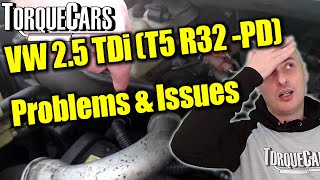 VW T5 R32 Transporter Campervan 25 TDi Common Problems amp Issues🚐🔧 [upl. by Aryaz265]