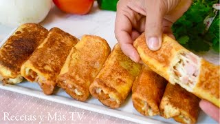 Cómo hacer Rollitos de jamón con queso en menos de 10 minutos [upl. by Suolhcin206]