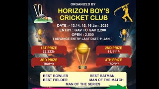 HORIZON BOYS CRICKET CLUB  DAY 2 [upl. by Orlosky]