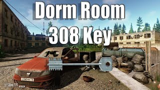 Dorm Room 308 key  Tarkov Key Guide [upl. by Anawek]