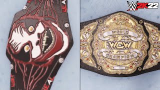 WWE 2K22 BEST Custom Championships EVER 1 [upl. by Lee32]