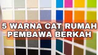 5 Warna Cat Rumah Pembawa Berkah 😍  Cat Rumah Minimalis 2022 Giear Channel Shopee haul [upl. by Agem]