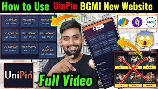 BGMI New Cheap Price UC Website  How to Use UniPin AppampWebsite  BGMI Cheap Price UC [upl. by Ronnoc]