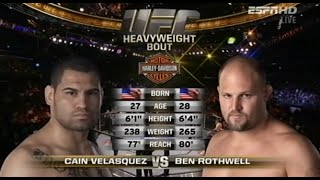 Cain Velasquez vs Ben Rothwell FULL FIGHT Night [upl. by Adoc]