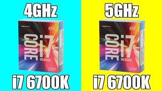 Intel Core i7 6700K 4GHz vs 5GHz  Tested in 7 Games [upl. by Neenaej]