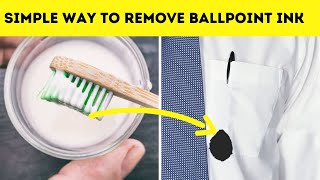 How do i remove ballpoint ink from clothes  Simple Way to Remove it [upl. by Atikal419]