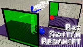 C4D  Redshift Ray Switch [upl. by Walcott984]