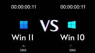 Windows 10 vs Windows 11  Speed Test Version 23H2 22H2 [upl. by Kalindi]