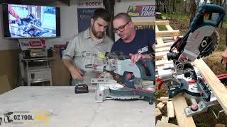 OzToolTalks  Bosch Compound Mitre Saw BITURBO GCM 18V216 [upl. by Addiel]