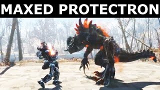 Fallout 4 Automatron  Maxed Protectron Custom Build Melee Robot Companion [upl. by Malas]