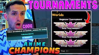 🚨UPDATE 81 TOURNAMENTS ANIME CHAMPIONS SIMULATOR CODES ROBLOX TORNEOS [upl. by Gelasias]