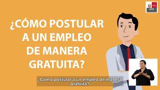 ¿Cómo puedo postular a un empleo de manera gratuita en el portal Empleos Perú  Tutorial [upl. by Neukam]