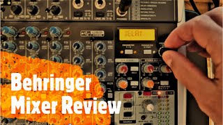 Behringer XENYX QX1204USB PA Mixer Quick Review and Sound Demo [upl. by Cliffes963]