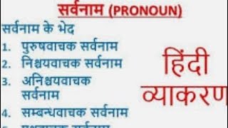 Sarvanam  Hindi grammar  Sarvanam ke bhed  explanation with English words [upl. by Leo]