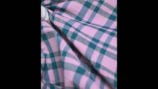 CHECK PINK BLUE PURE COTTON 100 GSM HANDWOVEN FABRIC [upl. by Netaf]