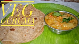 VEGETABLE GURUMA RECIPIESVeg guruma side dish for sappathi Dosai in tamilhow to make veg guruma [upl. by Erde]