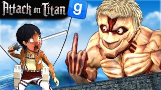 LE TITOUAN CUIRASSÉ  GARRYS MOD ATTACK ON TITAN RP [upl. by Annovahs]