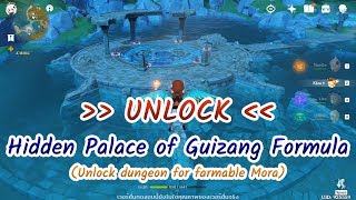 Unlock Hidden Palace of Guizang Formula Genshin Impact CBT2 [upl. by Alohs]