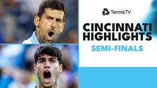 Alcaraz v Hurkacz Epic Djokovic amp Zverev Clash  Cincinnati 2023 SemiFinal Highlights [upl. by Odell]