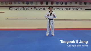 Taegeuk Il Jang  Orange Belt Form [upl. by Melessa]