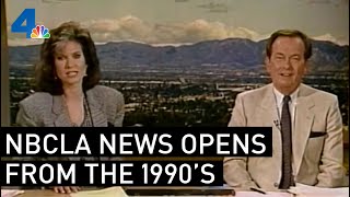 Channel 4 News Opens from the 1990s  From the Archives  NBCLA [upl. by Aicenat515]