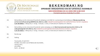 04 juLi 2024  OPENBARE VERGADERING VAN DE NATIONALE ASSEMBLEE [upl. by Golanka172]