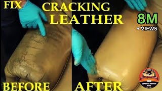 FIX CRACKING LEATHER  LEATHER REPAIR VIDEO [upl. by Aneem976]