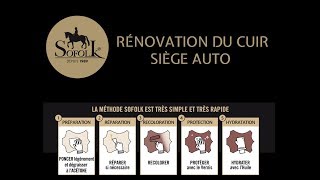 RENOVATION CUIR  TUTORIEL RENOVATION SIEGE AUTO CUIR [upl. by Selokcin]