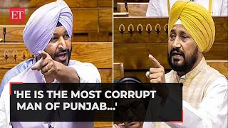 He is the most corrupt man of Punjab Ravneet Singh Bittu to Charanjit Channi in Lok Sabha [upl. by Acirahs]