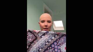 How to tie a head scarf during chemo or other hair loss tutorial cancerwithasmile [upl. by Rufina]