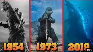 Evolution of Godzilla Roars 1954 2019 [upl. by Roxi111]