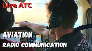 Aviation Radio communication 2  Live ATC  CPL training [upl. by Cioffred]