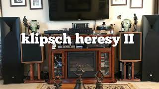 Klipsch heresy 2 vs JBL studio 590  dynakit st70 [upl. by Rubi176]