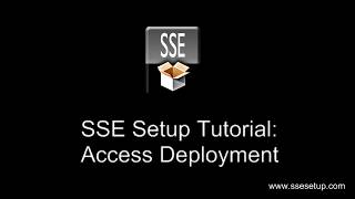 SSE Setup Tutorial Creating an Access Database Installer [upl. by Llerref]