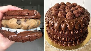 Homemade Chocolate Cake amp Dessert Recipes  Easy Chocolate Cake Decorating Step By Step [upl. by Bremer]