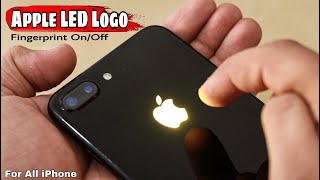 How to make Fingerprint Apple Glowing Logo  Iphone Touch Logo [upl. by Oab]