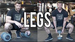 LEGS DUMBBELL ONLY WORKOUT at home or gym  Dumbbell Workout Plan P4D1 [upl. by Serge]