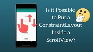 How to Make Android Constraintlayout Scrollable Using Android Scrollview [upl. by Melisandra]