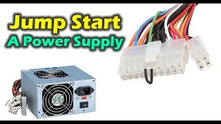 How to turn on computer power supply without motherboard [upl. by Mercier]