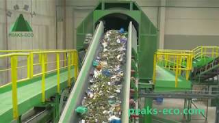 Waste sorting plant MBT plant＋Composting the best waste recycling system Peakseco [upl. by Adal220]